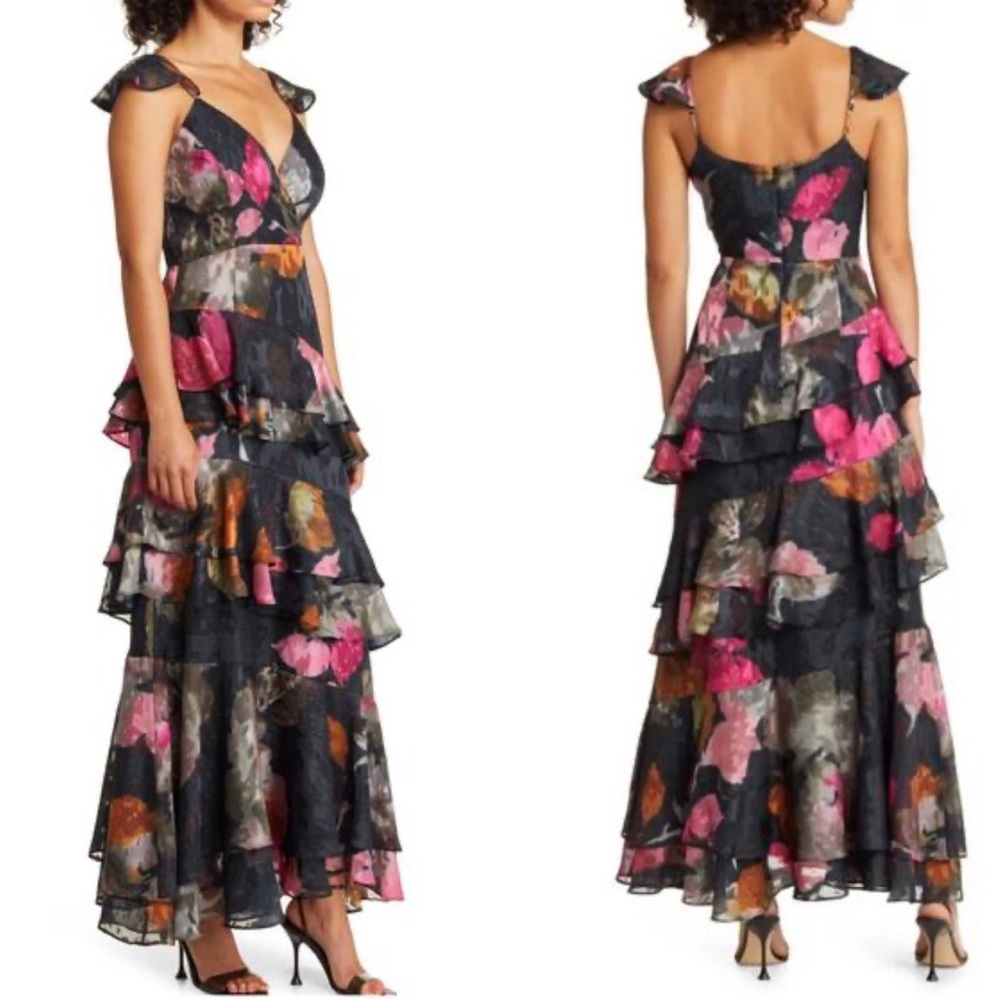 Hutch Floral Ruffle Maxi Dress